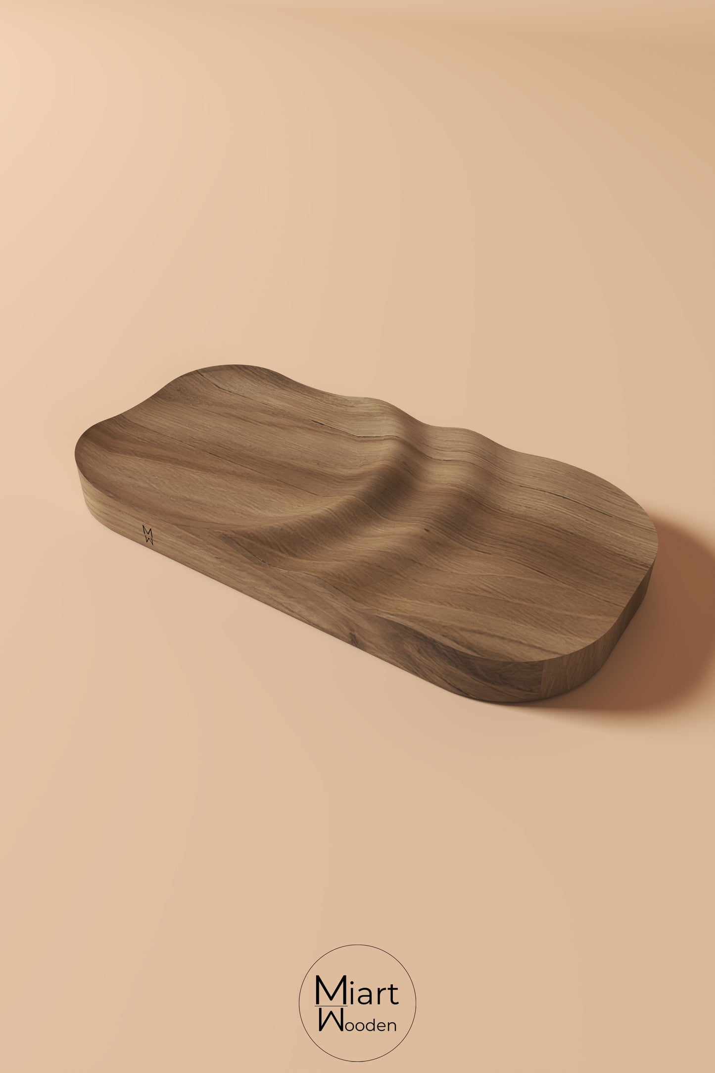 Coffee Drops | Solid Oak Serving Board and Decorative Object