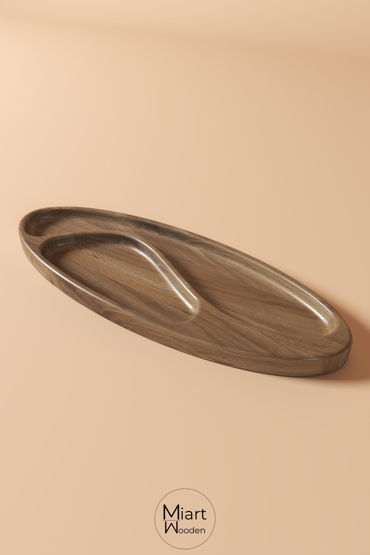 Curvy Last Bite | Solid Oak Serving Board and Decorative Object