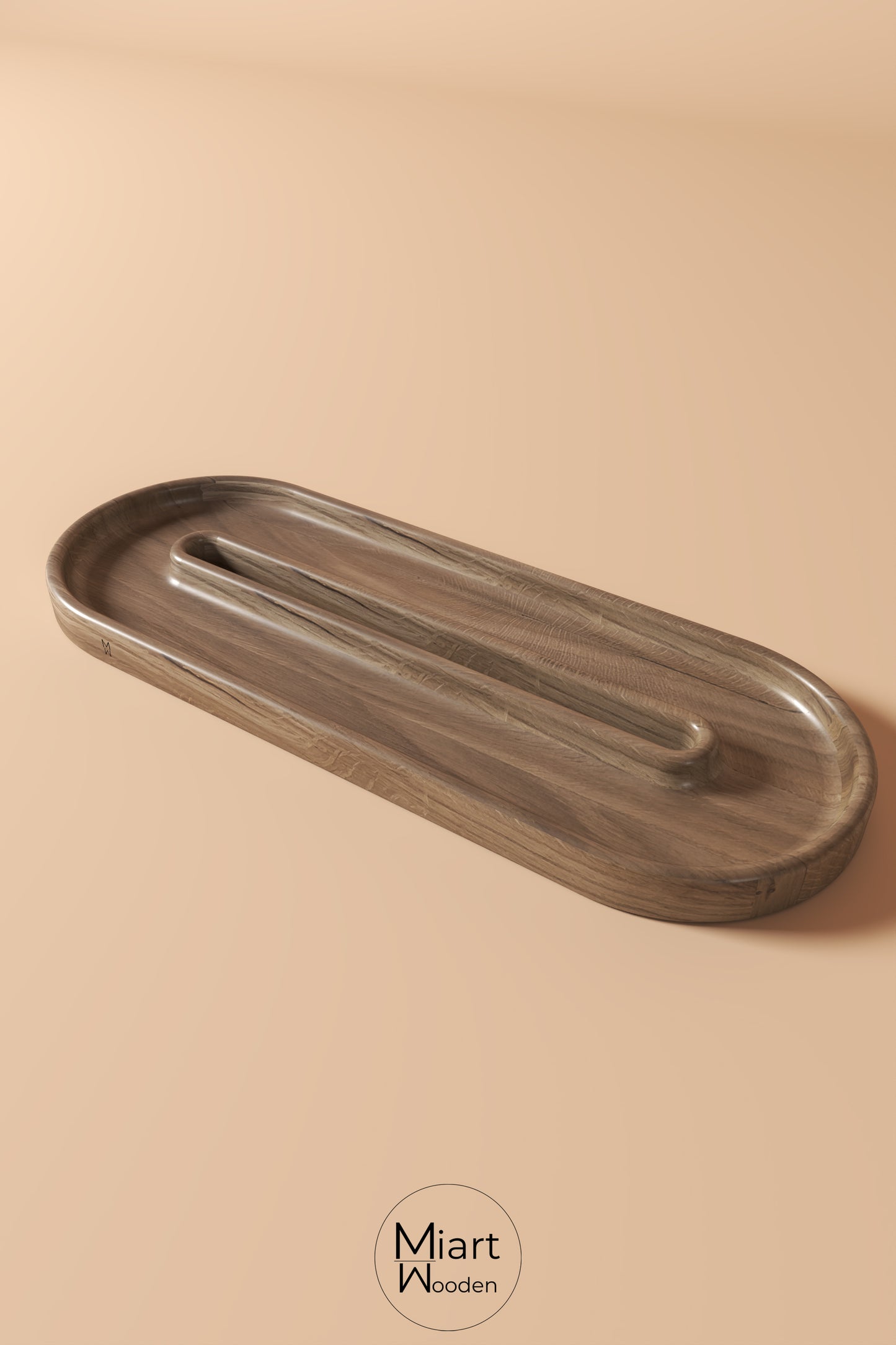 Loop The Turn | Solid Oak Serving Board and Decorative Object
