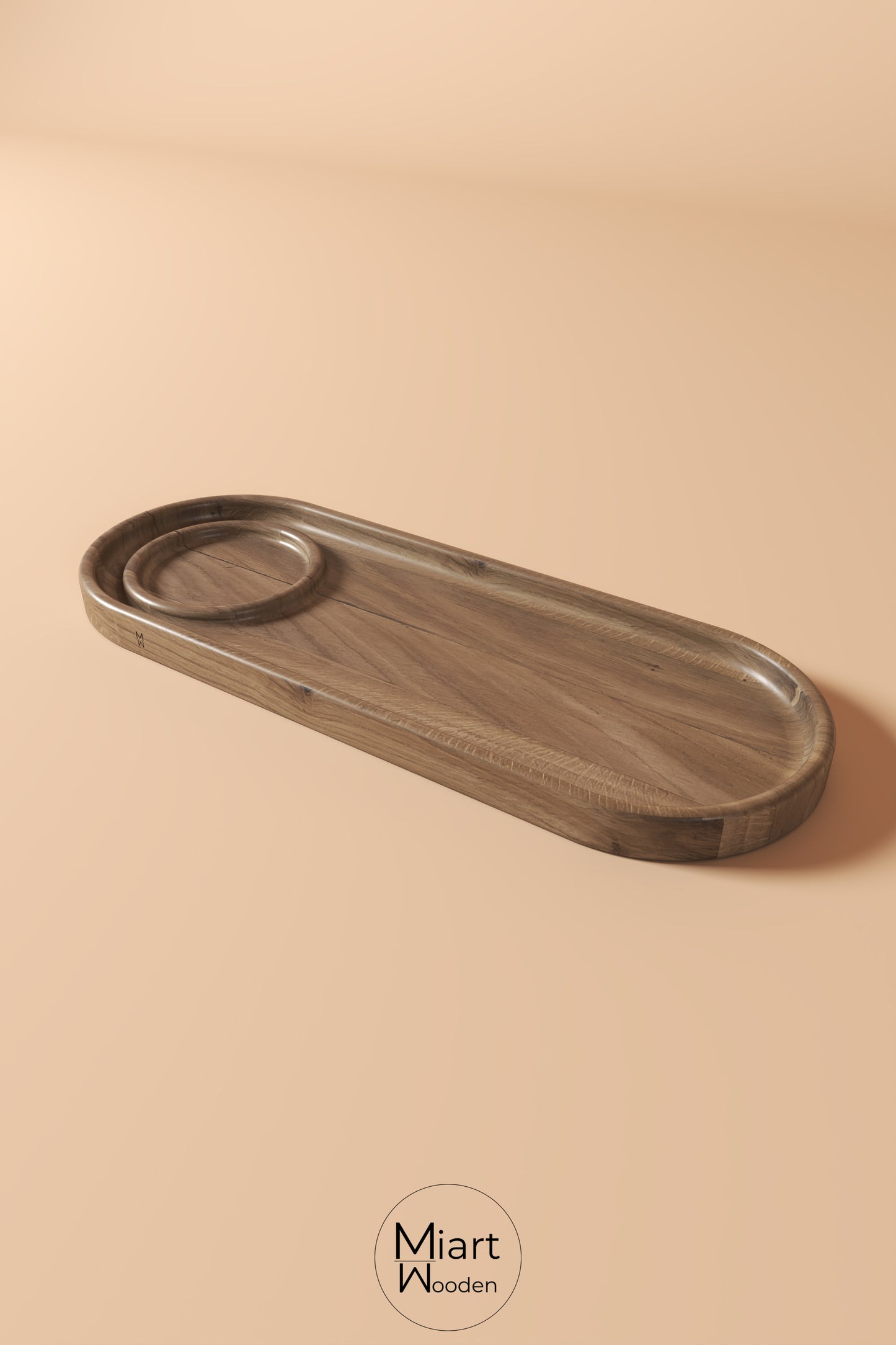 Serving The Night | Solid Oak Serving Board and Decorative Object