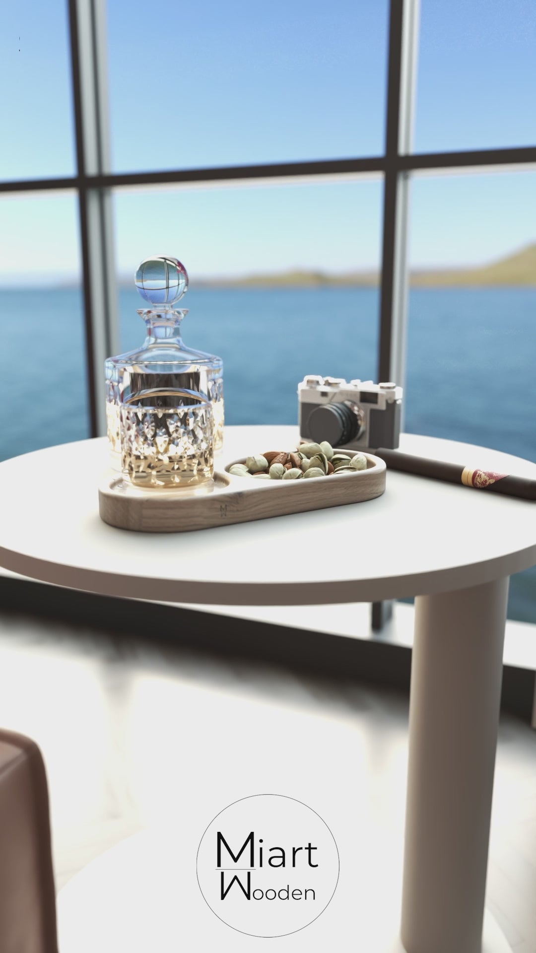Single Malt For Single Nights | Masif Meşe Sunum Tahtası ve