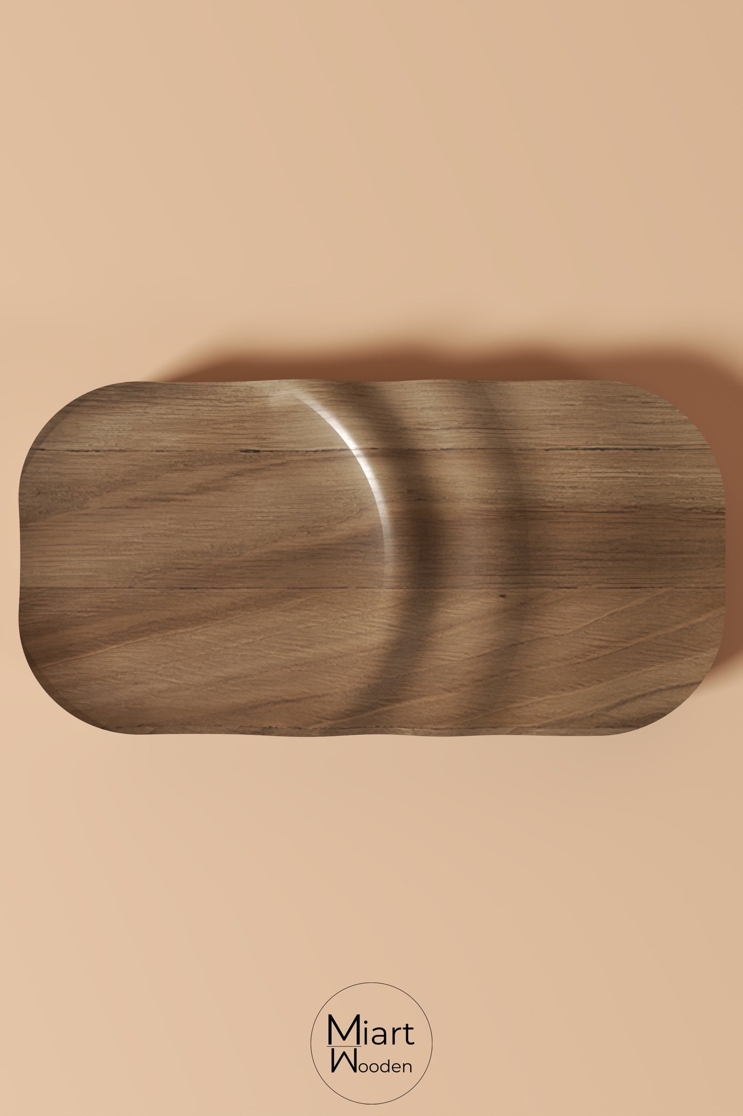 Coffee Drops | Solid Oak Serving Board and Decorative Object