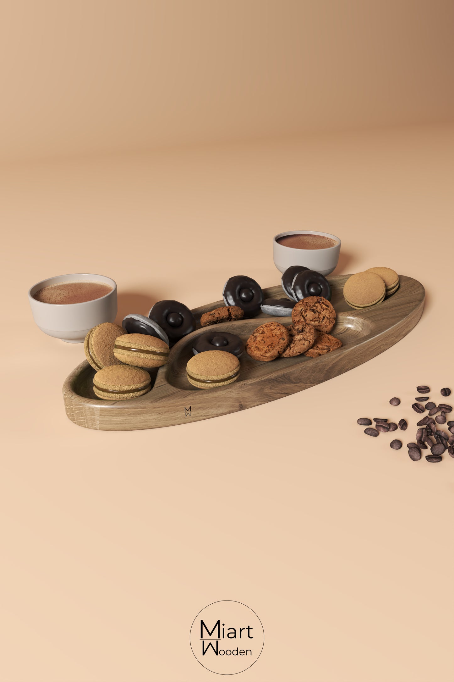 Curvy Last Bite | Solid Oak Serving Board and Decorative Object