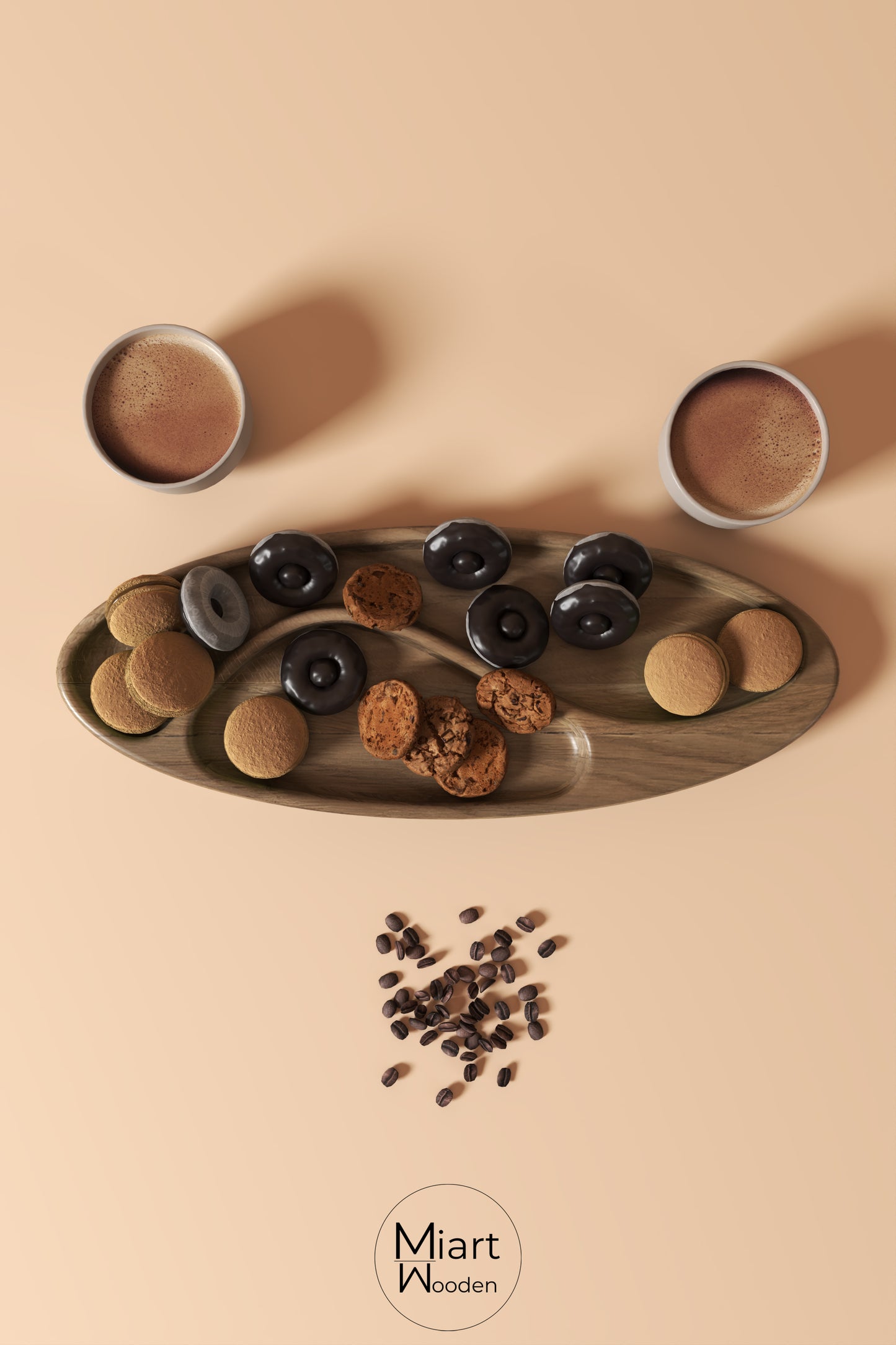 Curvy Last Bite | Solid Oak Serving Board and Decorative Object