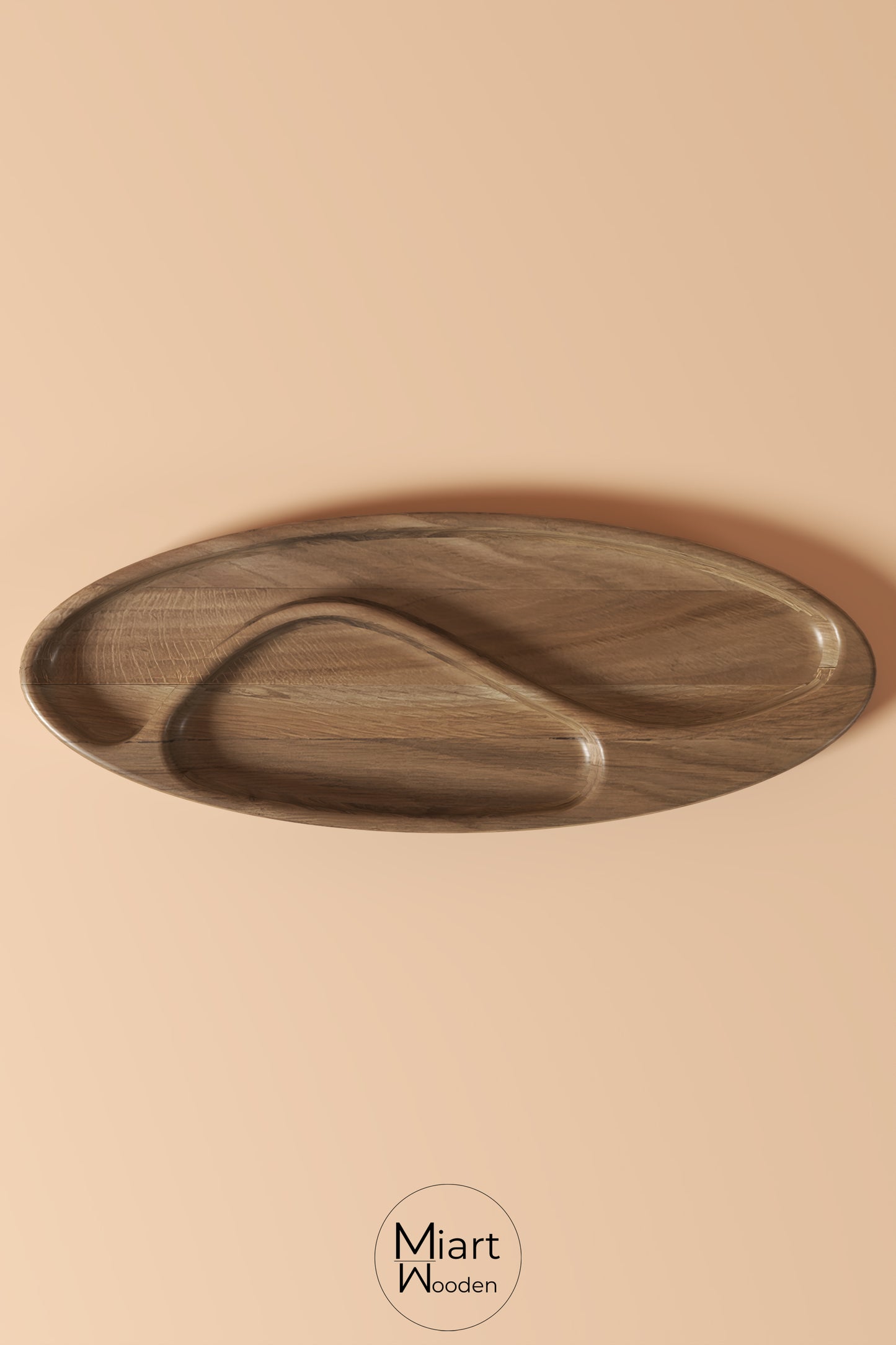 Curvy Last Bite | Solid Oak Serving Board and Decorative Object