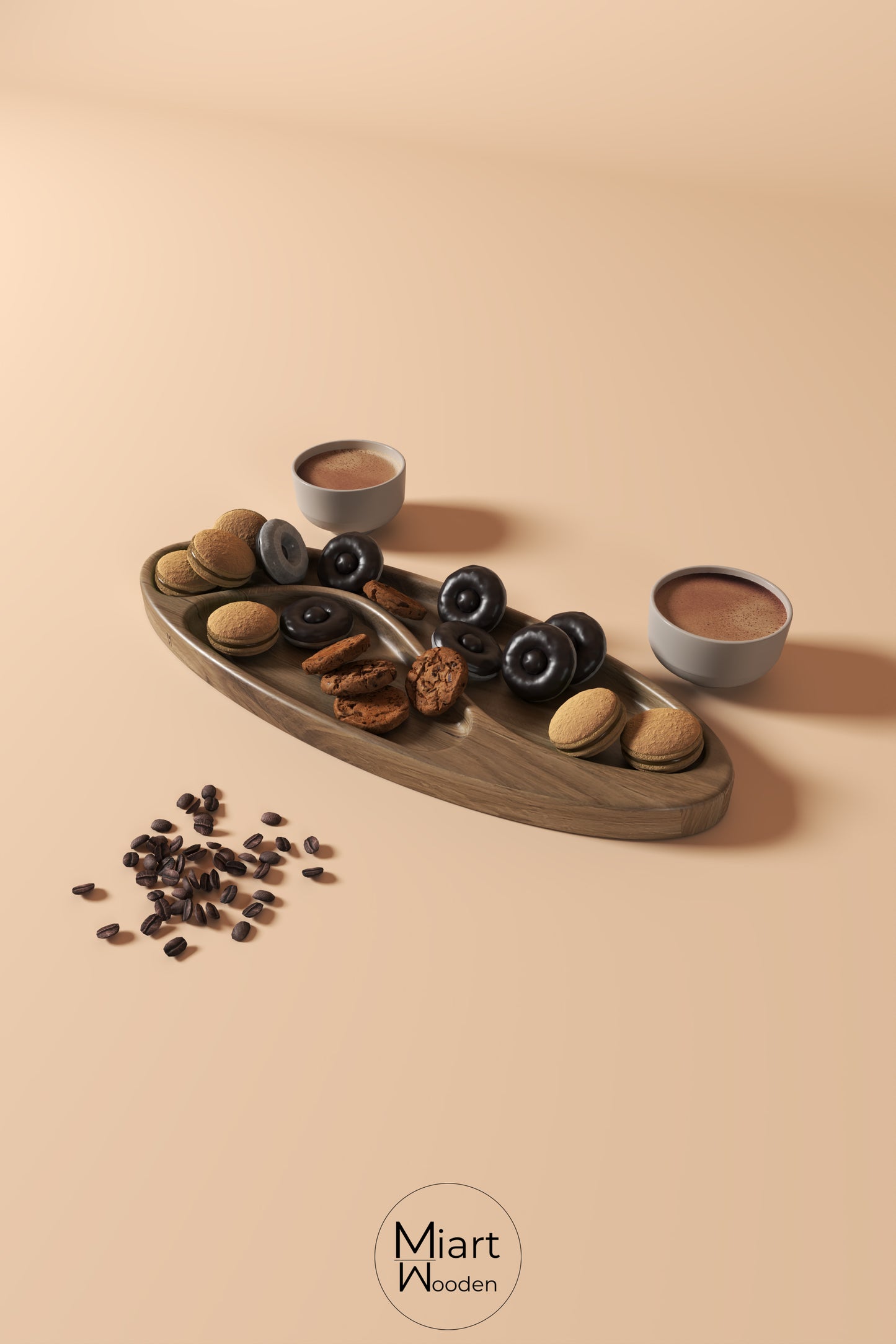 Curvy Last Bite | Solid Oak Serving Board and Decorative Object