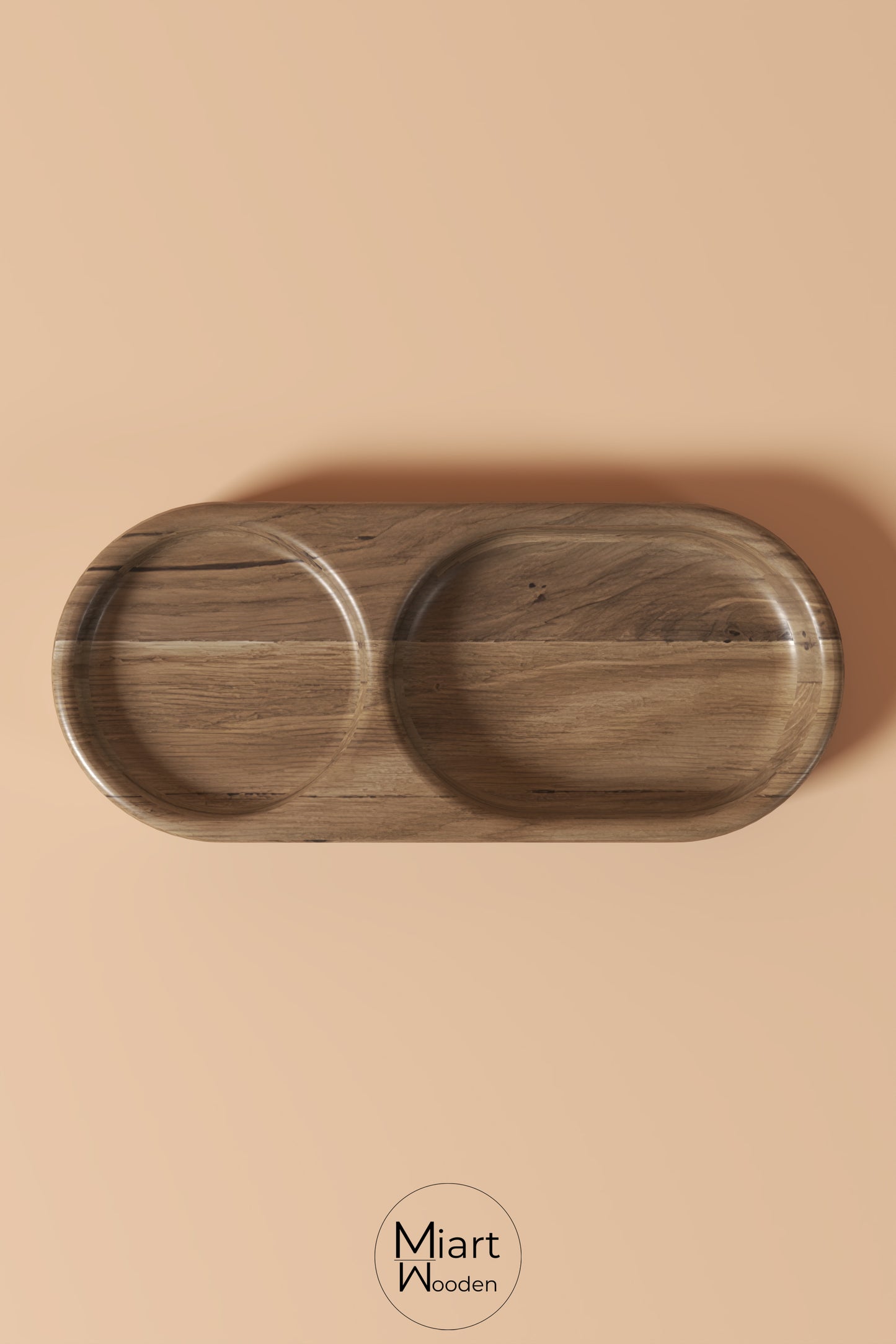 Single Malt For Single Nights | Solid Oak Serving Board and Decorative Object
