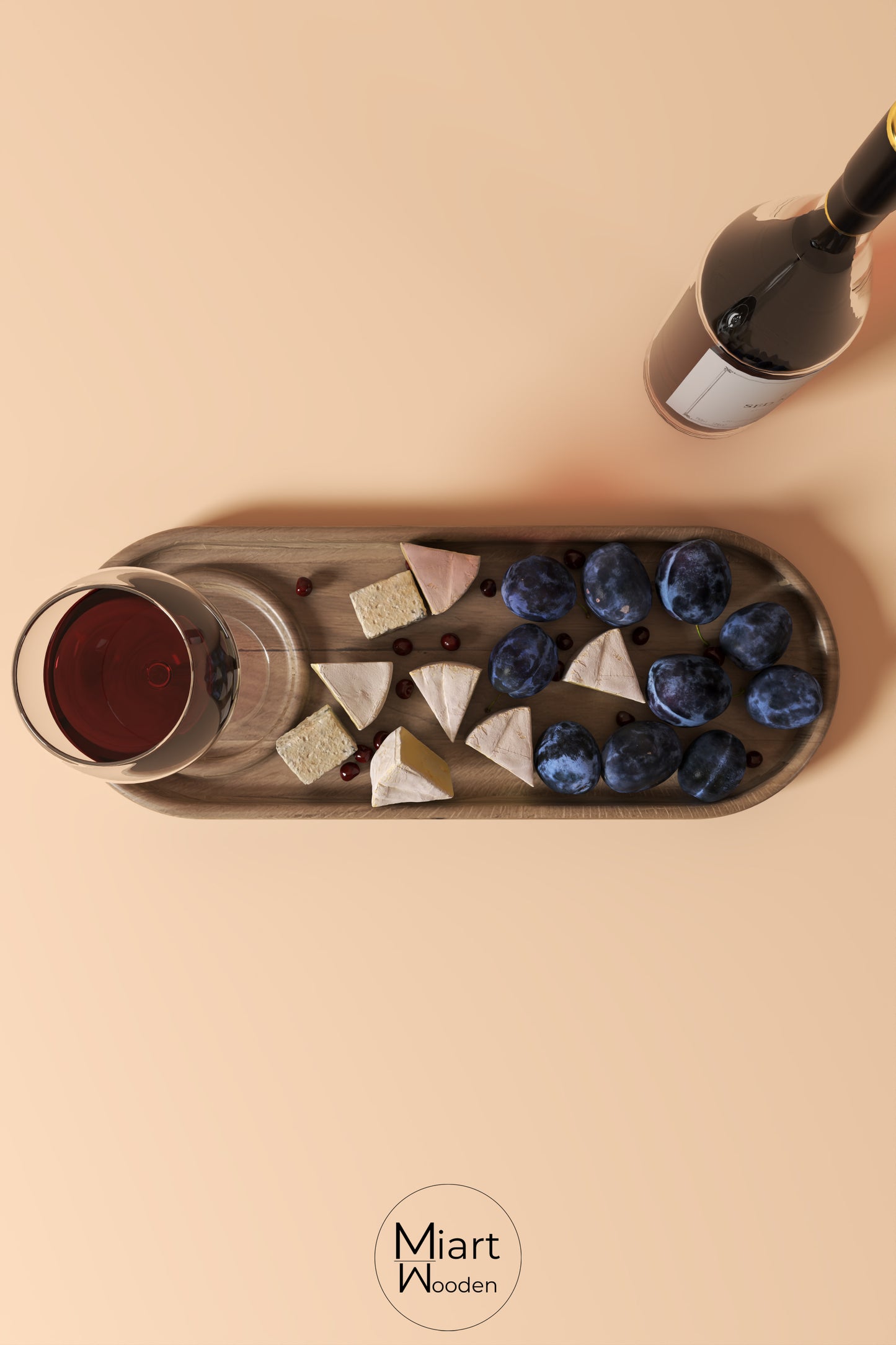 Serving The Night | Solid Oak Serving Board and Decorative Object
