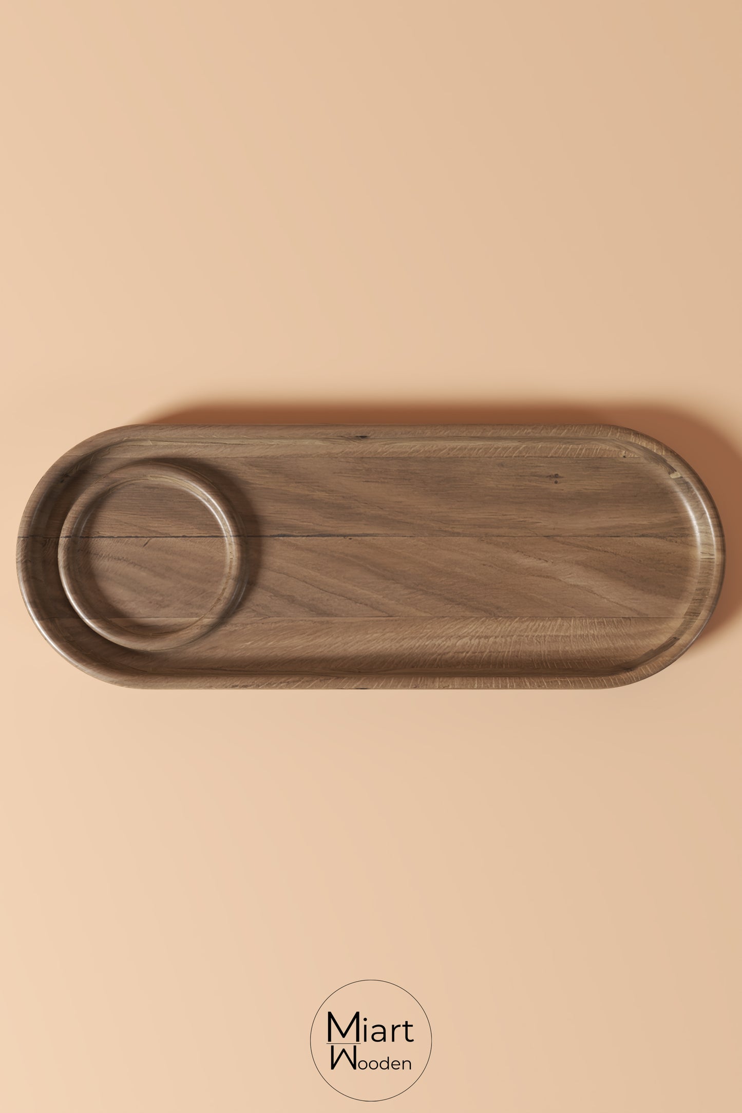 Serving The Night | Solid Oak Serving Board and Decorative Object