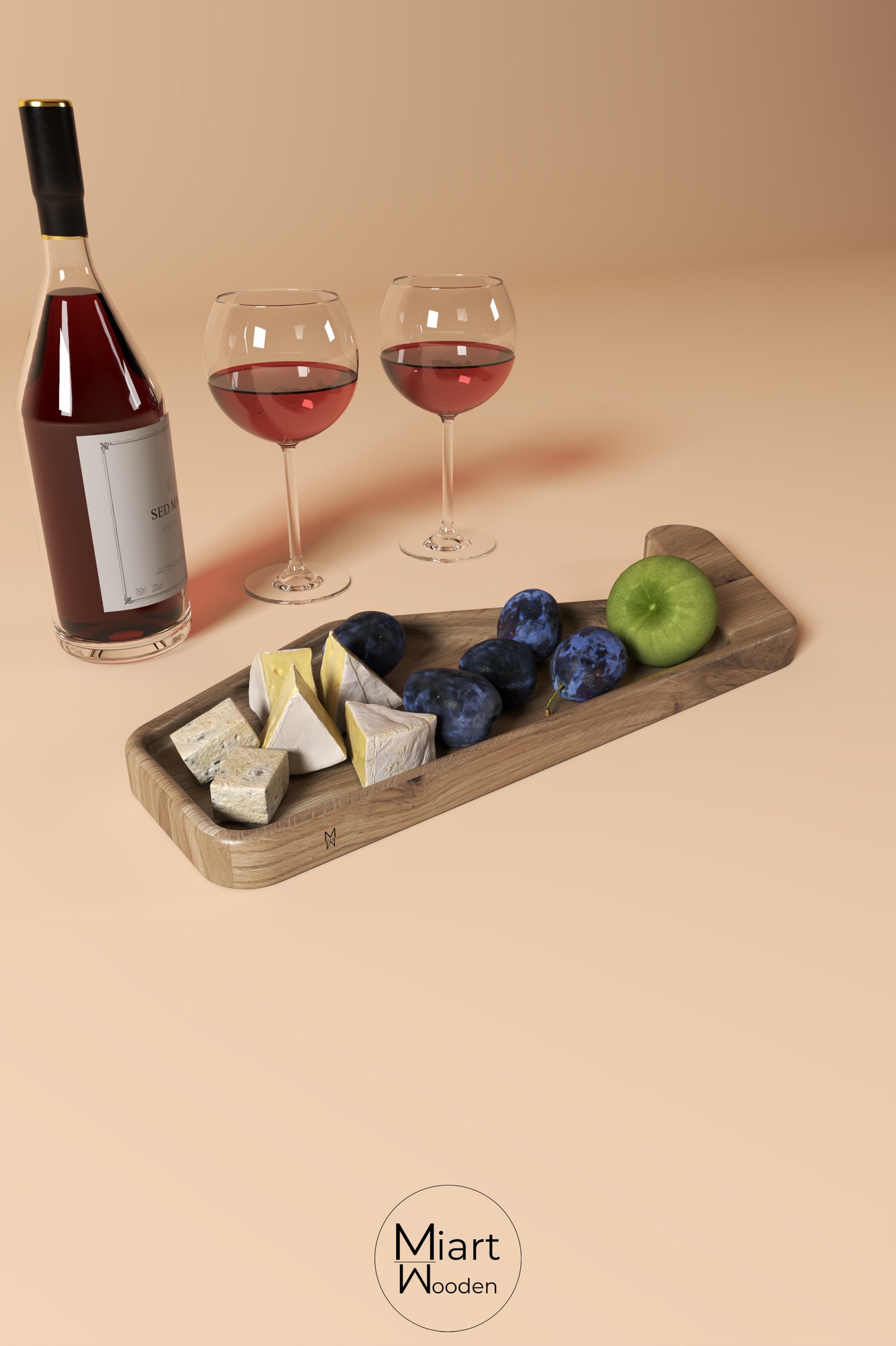 The Birdy Party | Solid Oak Serving Board and Decorative Object