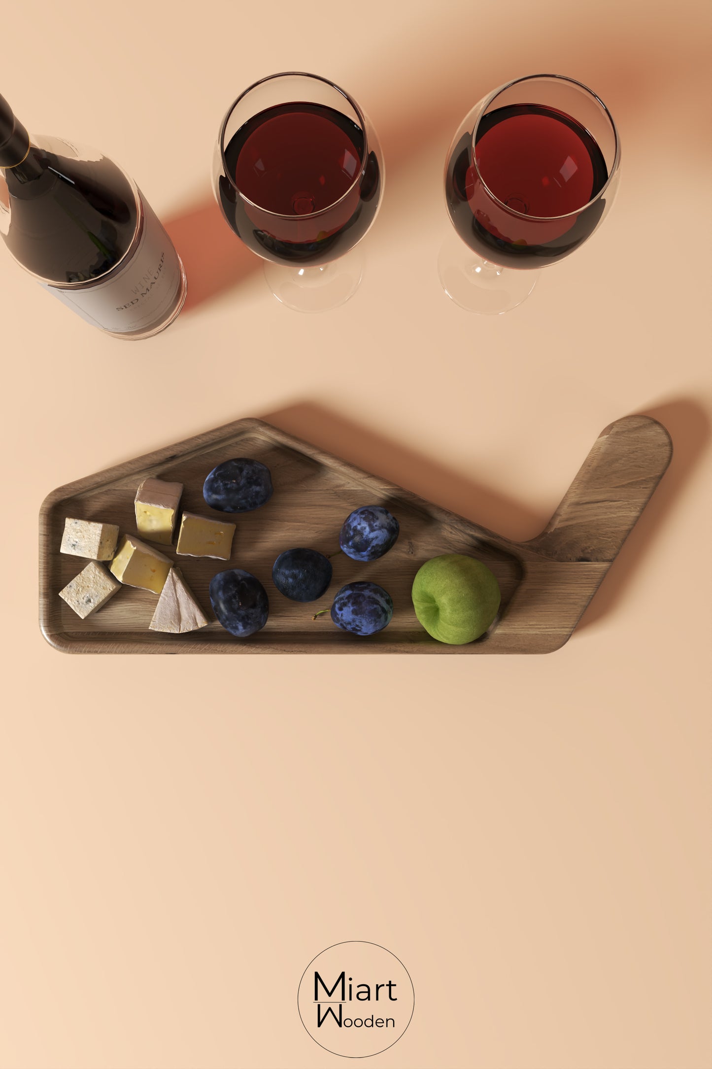 The Birdy Party | Solid Oak Serving Board and Decorative Object