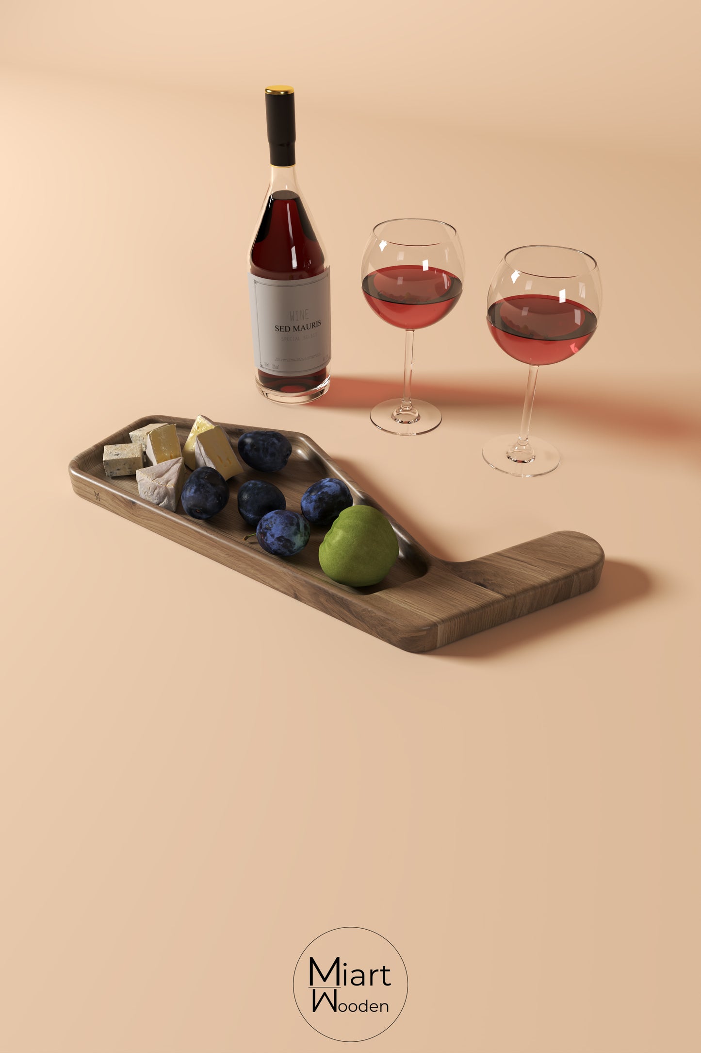 The Birdy Party | Solid Oak Serving Board and Decorative Object